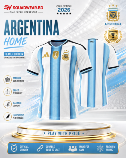 Argentina 2026 Home Player Edition Football Jersey